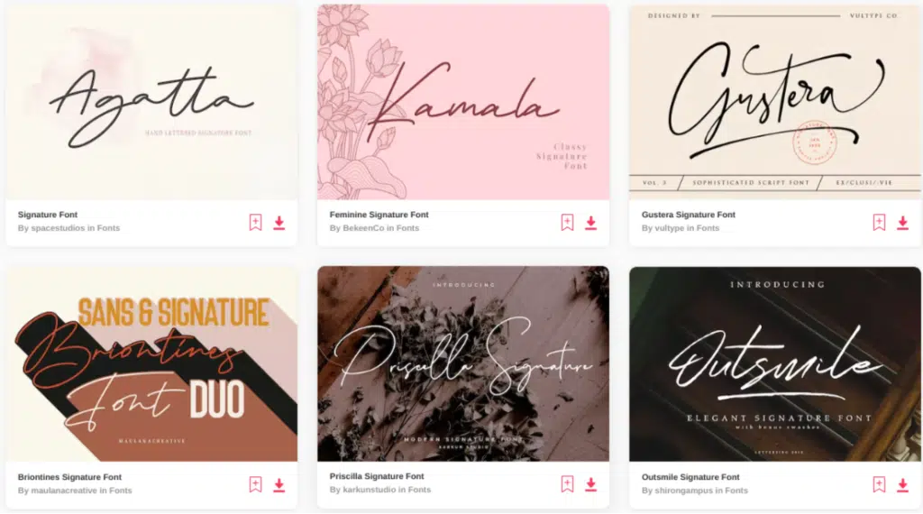 The Best Signature Fonts - Fancy Girl Designs  Signature fonts, Cool  signatures, Tattoo fonts