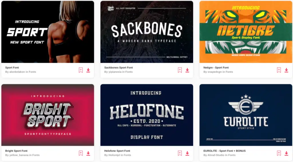 The 12 Best Fonts for Sports Designers – Sports Templates