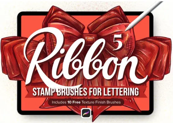 5 Ribbon stamp brushes