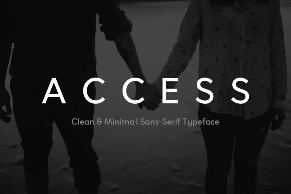 ACCESS - Modern Sans Serif Typeface
