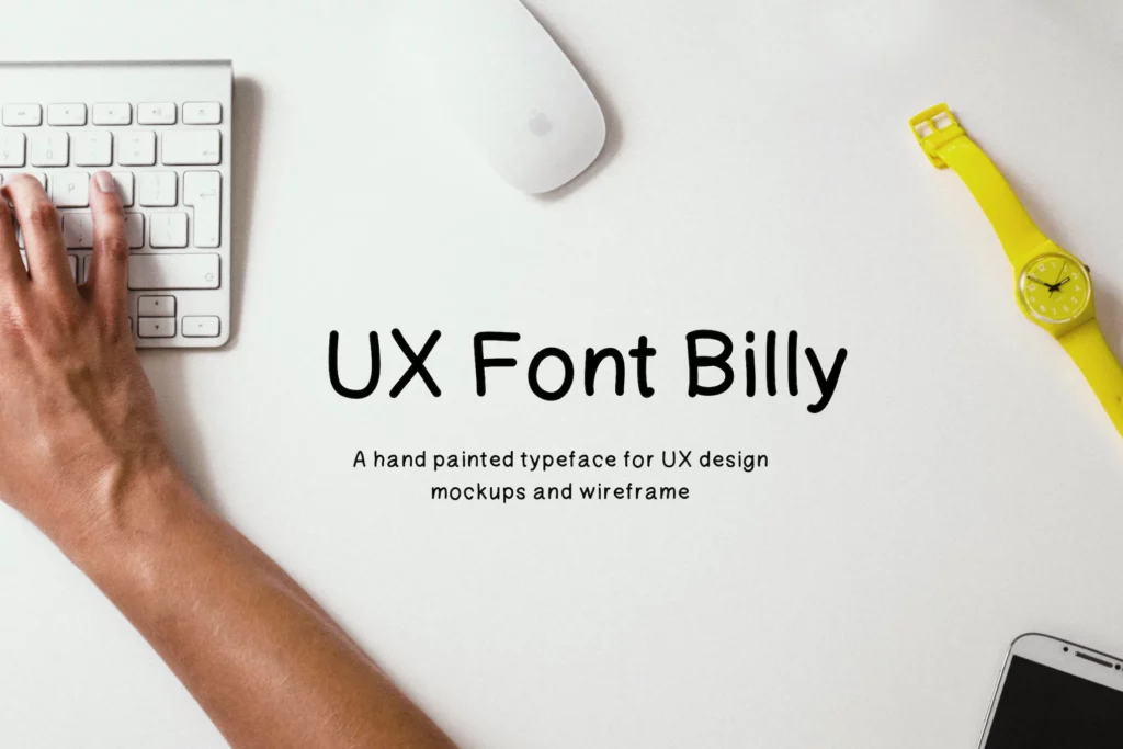 Billy Handwritten UX Typeface + Web Fonts