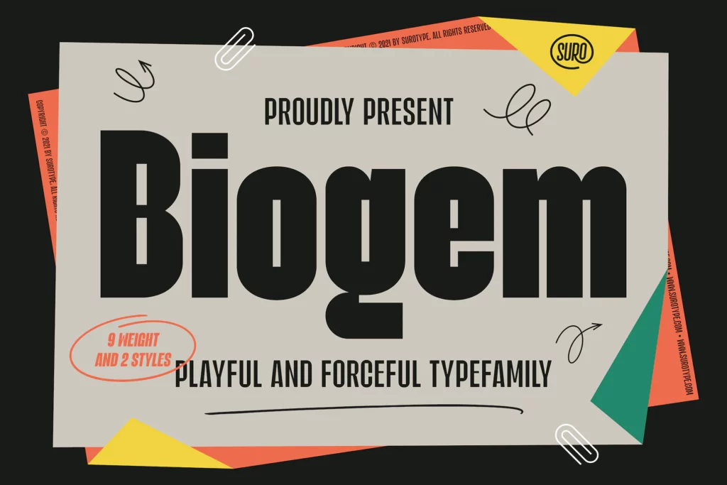 Biogem - Font Family