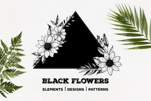 Black Flowers
