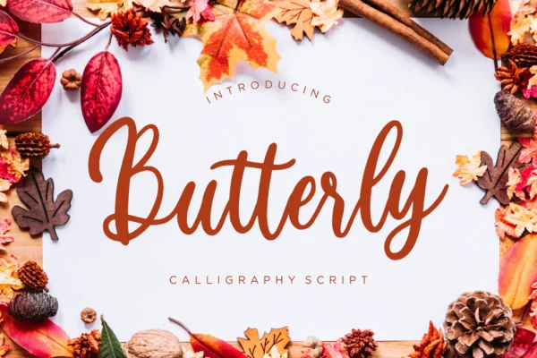 Butterly Calligraphy Business Font