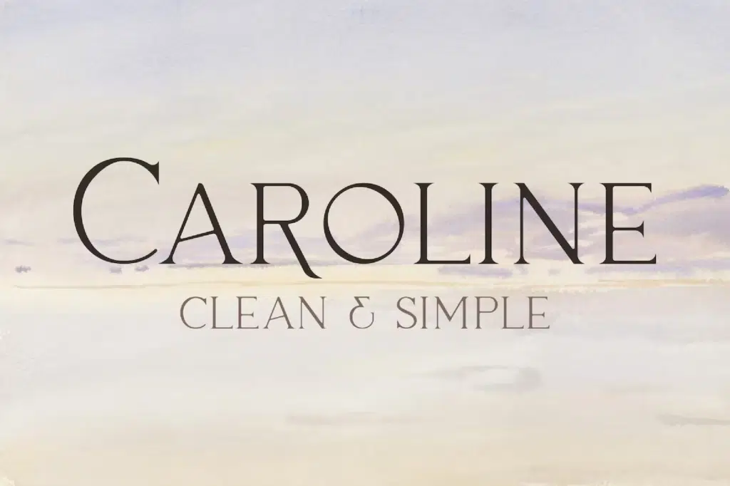 Caroline - Minimal Modern Typeface