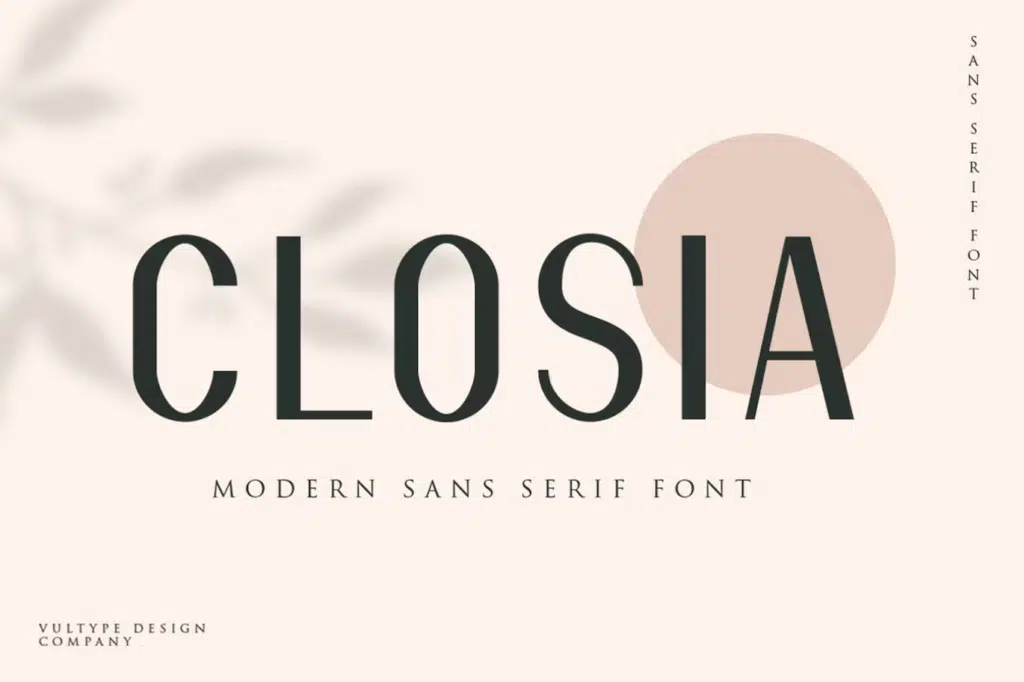 Closia Modern Minimal Font