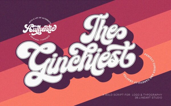 Ginchiest – The Retro and Groovy Font | image credit: Envato Elements