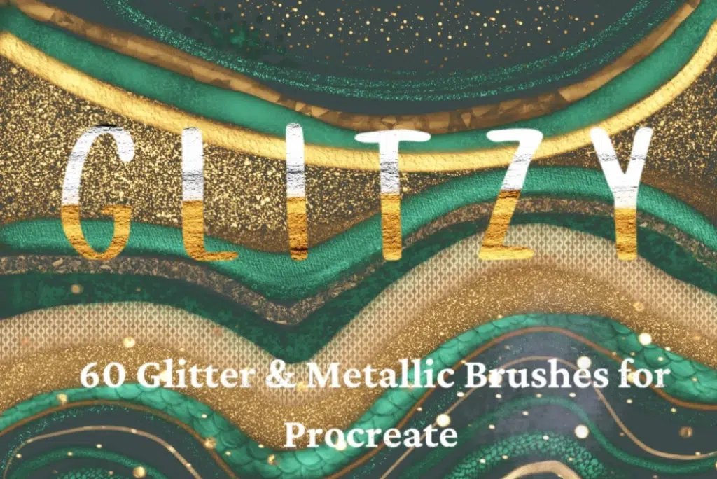Glitzy Glitter Metallic Brushes