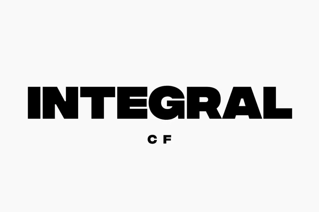 Integral CF- Ultra Bold titling font