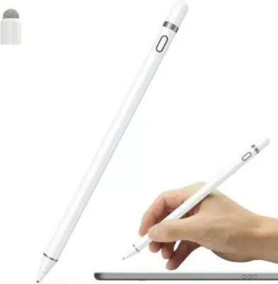 Stylus Pen for Touch Screen (3 Pack Two Way High Sensitivity) Universal  Capacitive Pen for iPad iPhone Android Samsung Phone Microsoft Tablet Fine  Point Disc Stylist Pencil Magnetic Cap Fiber Tips 