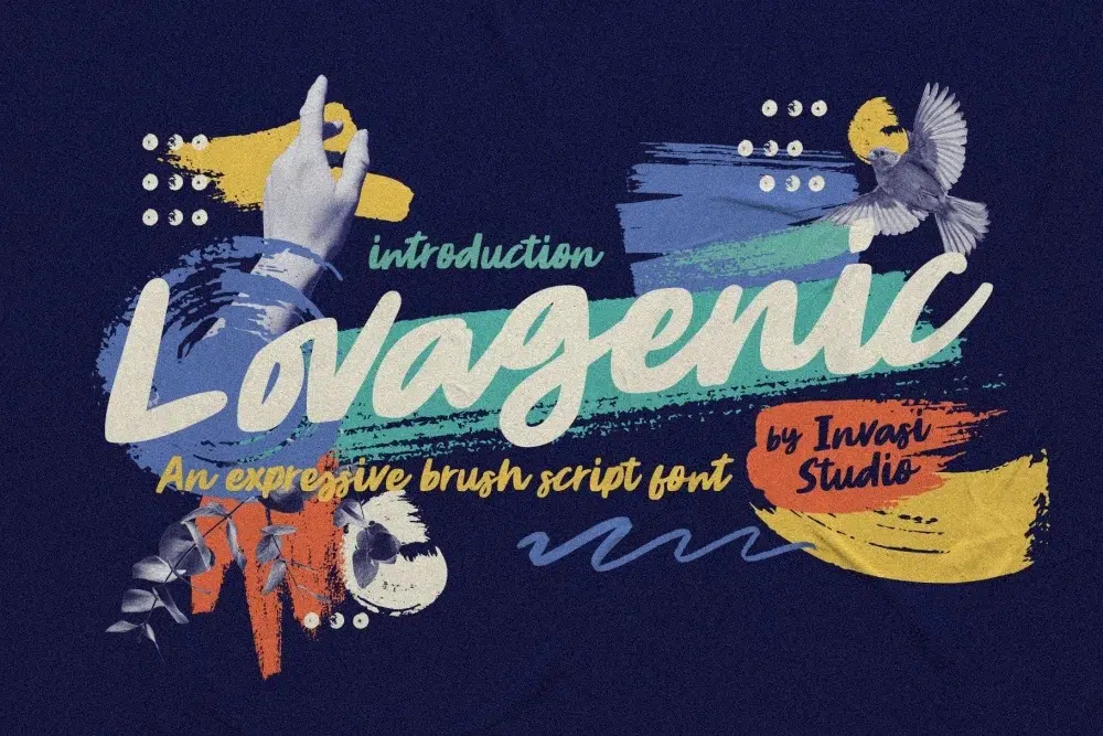 Lovagenic – Organic Brush Font