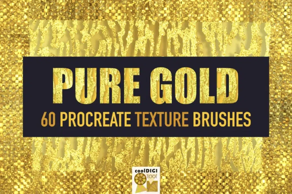 Metallic and Glitter Texture Brushes for Procreate