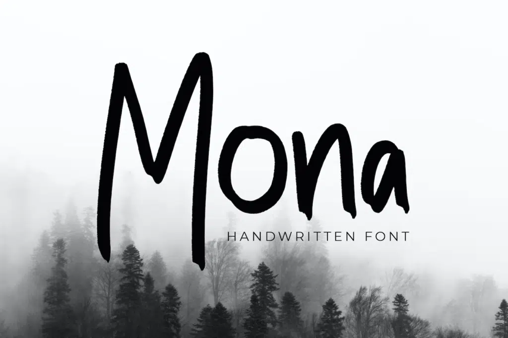 Mona Modern Handwritten Font