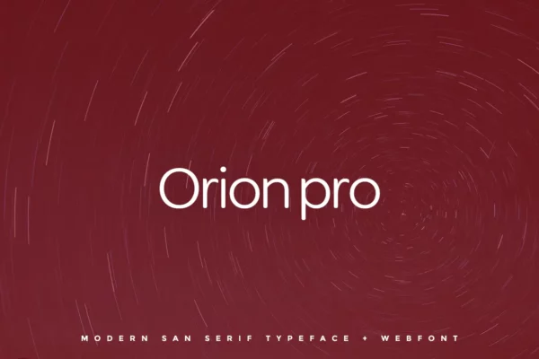 Orion pro - Typeface + Web Fonts