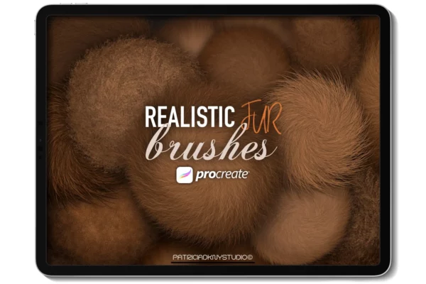Procreate animal fur&hair brush