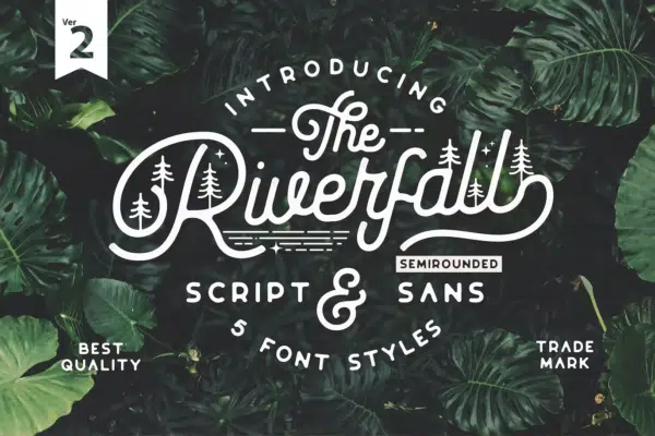 Riverfall Semi rounded Script