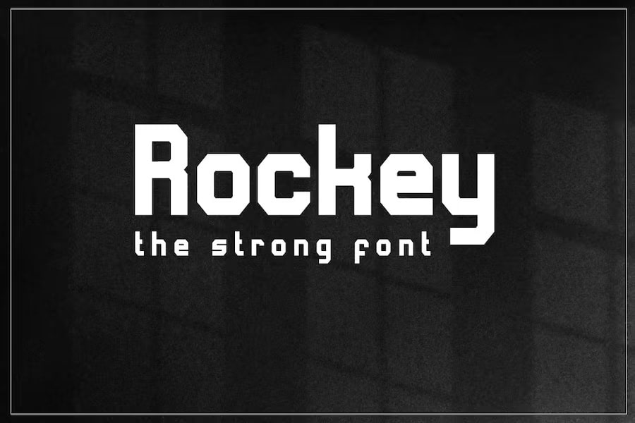 Rockey - Strong Font