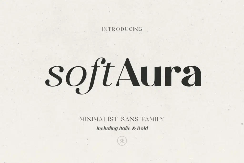 Soft Aura – Minimalist Sans Family