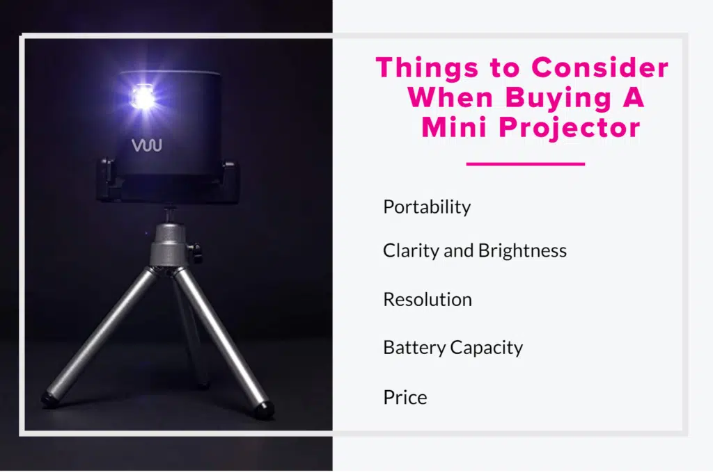 Things to consider when buying a mini projector