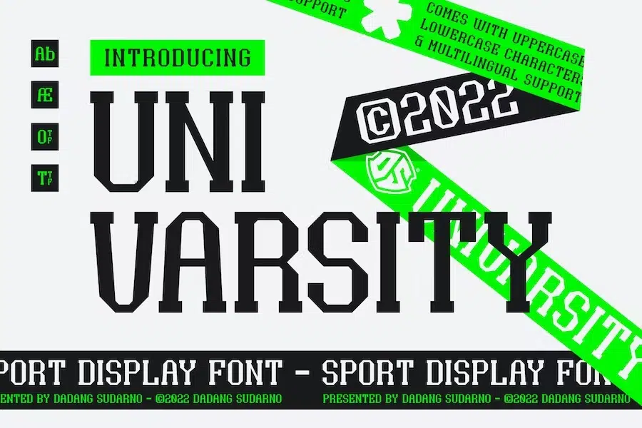 Univarsity - Sport Display Font