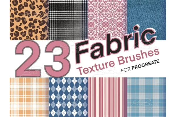 23 fabric texture brushes 