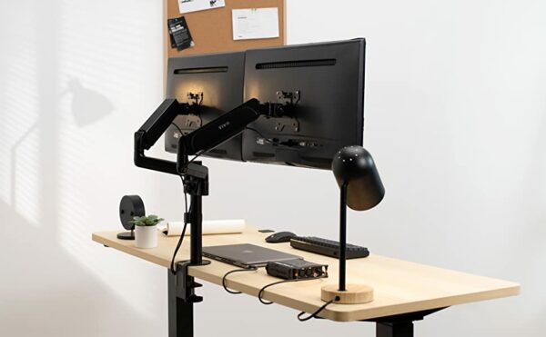 VIVO Dual LED Monitor Desk Arm