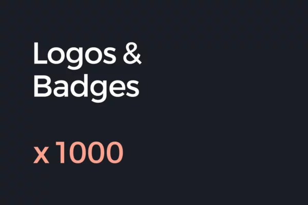 1000 logos and badges