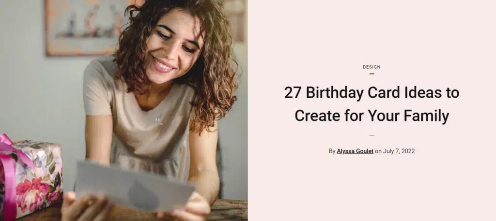 Birthday Card Ideas