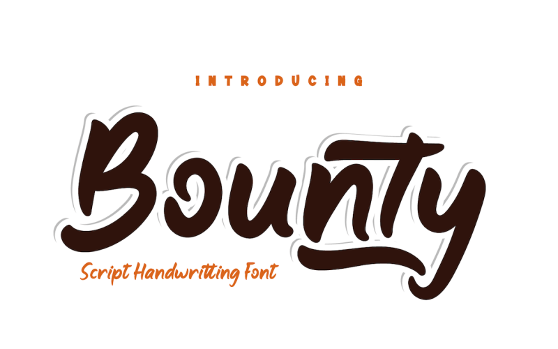 Bounty script handwriting font