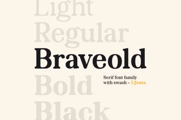 Braveold Font Family