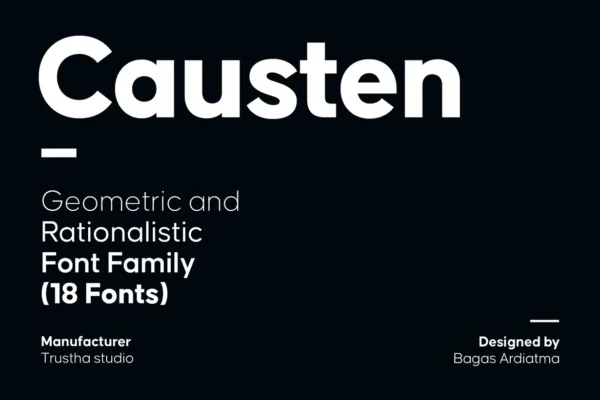 Best Business Fonts - Causten Font Family