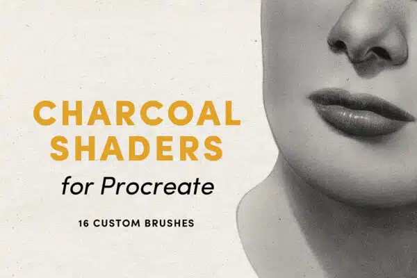 Charcoal Shaders- Procreate brushes