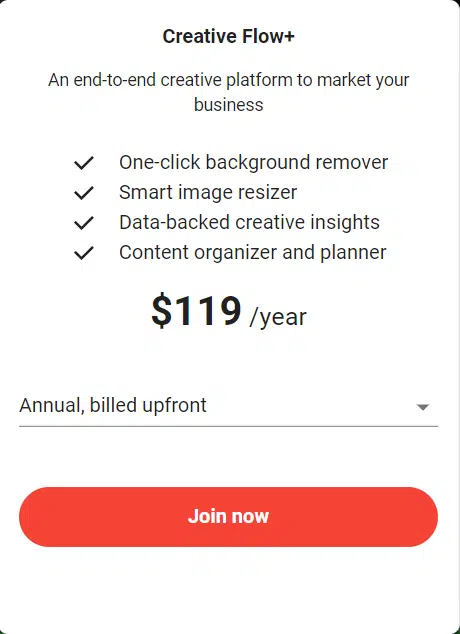 Creative Flow Annual Pricing