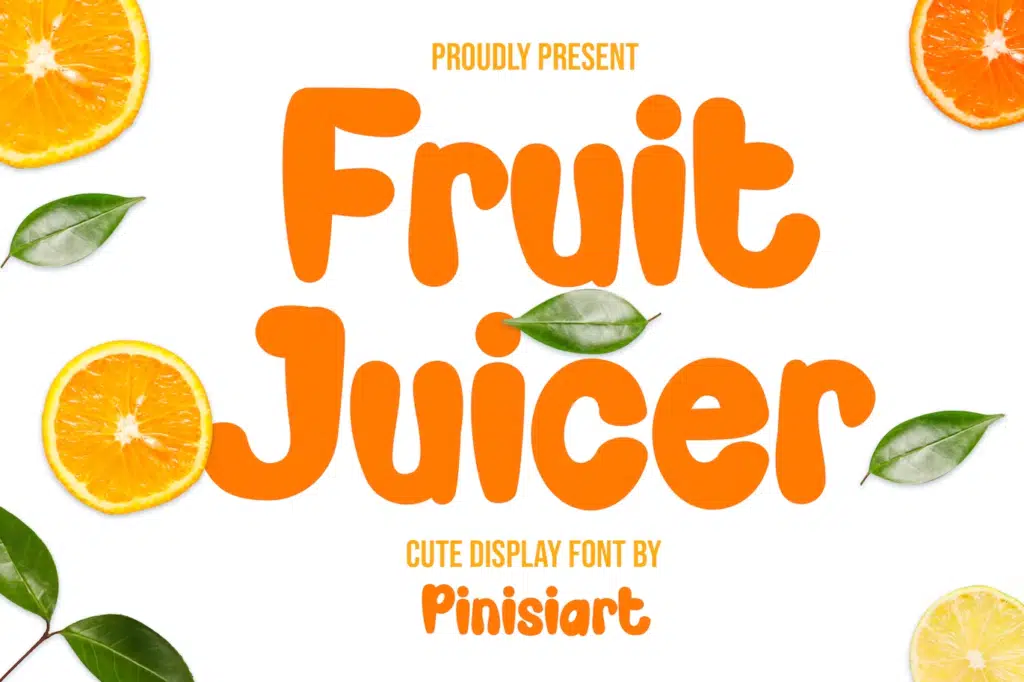 Fruit Juicer - cartoon font