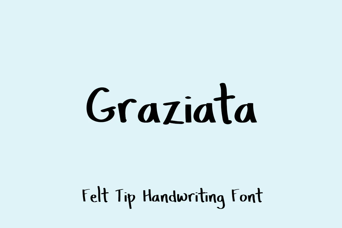 Graziata Felt Tip Marker Font