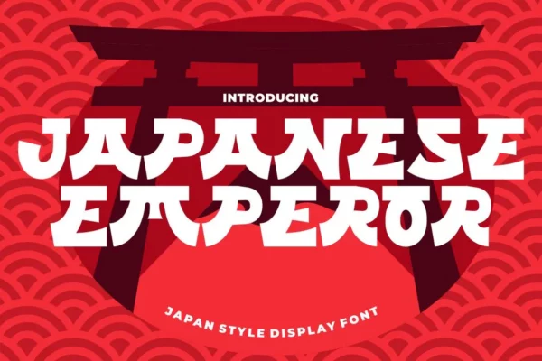 Japanese Emperor - Japan Style Display Font
