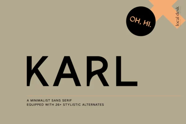 Karl – Cool Sans w Unique Alternates