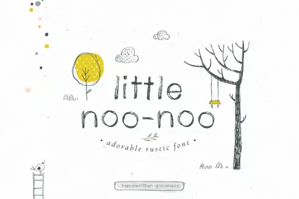 Little Noo-Noo rustic font