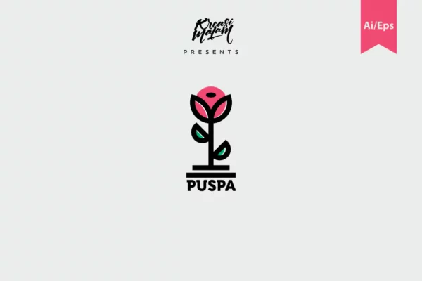 Puspa logo template
