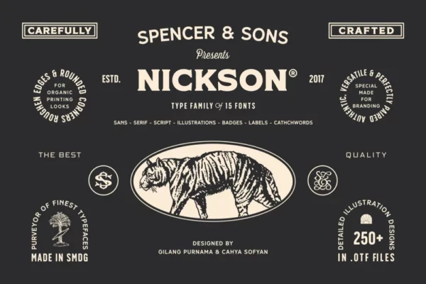 S&S Nickson Font Family