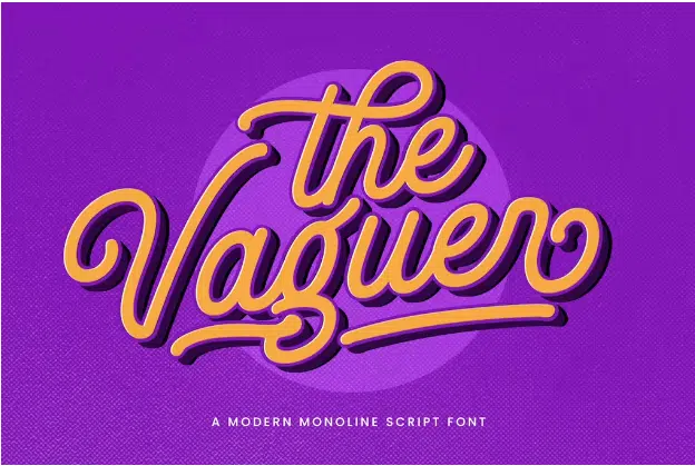 The Vaguer - Modern Monoline Font