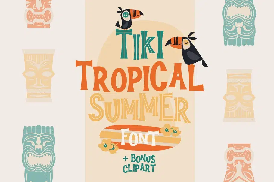 Tiki Tropical Summer Font