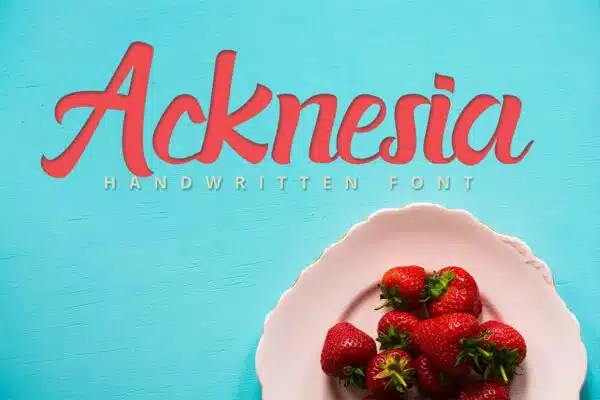 Acknesia- best fonts for logos