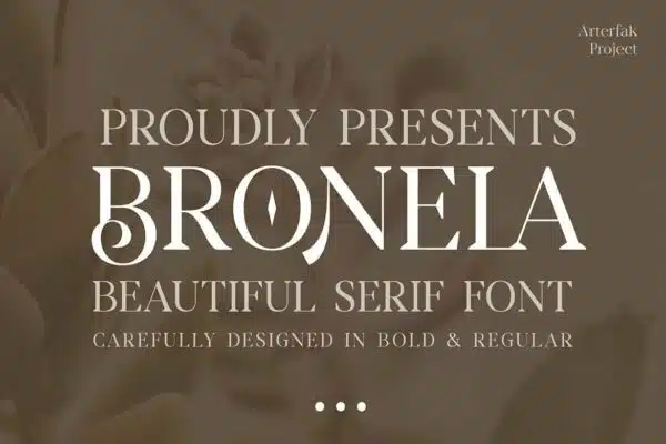 Bronela- best fonts for logos