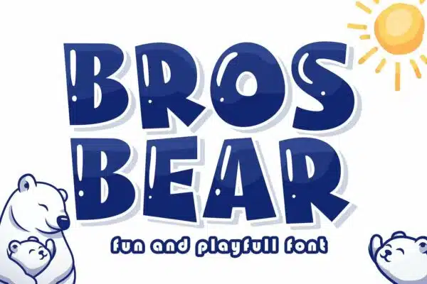 Bros Bear- best fonts for logos