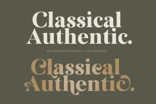 Classical Authentic- best fonts for logos