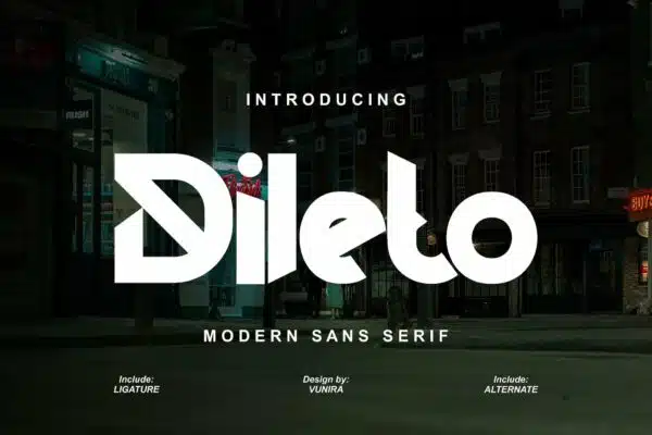 Dileto-best fonts for logos