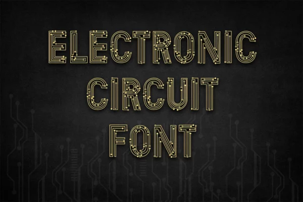 Electronic Circuit Font