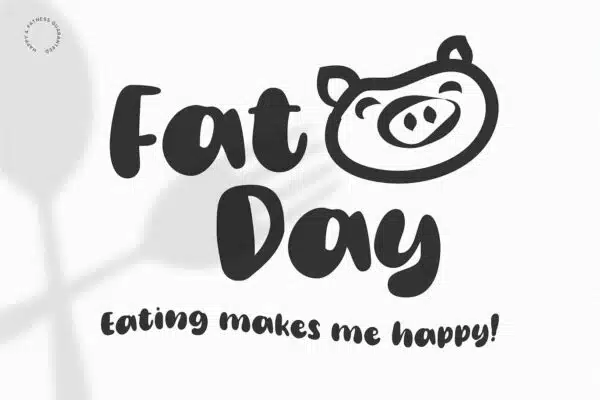 Fat Day- best fonts for logos