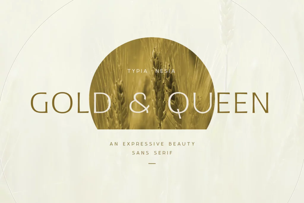 Gold and Queen - Beauty Feminine Branding Font